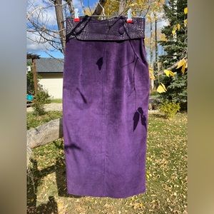 Danier Suede Pencil Skirt